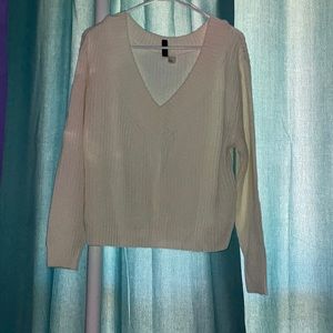 •white knit sweater•